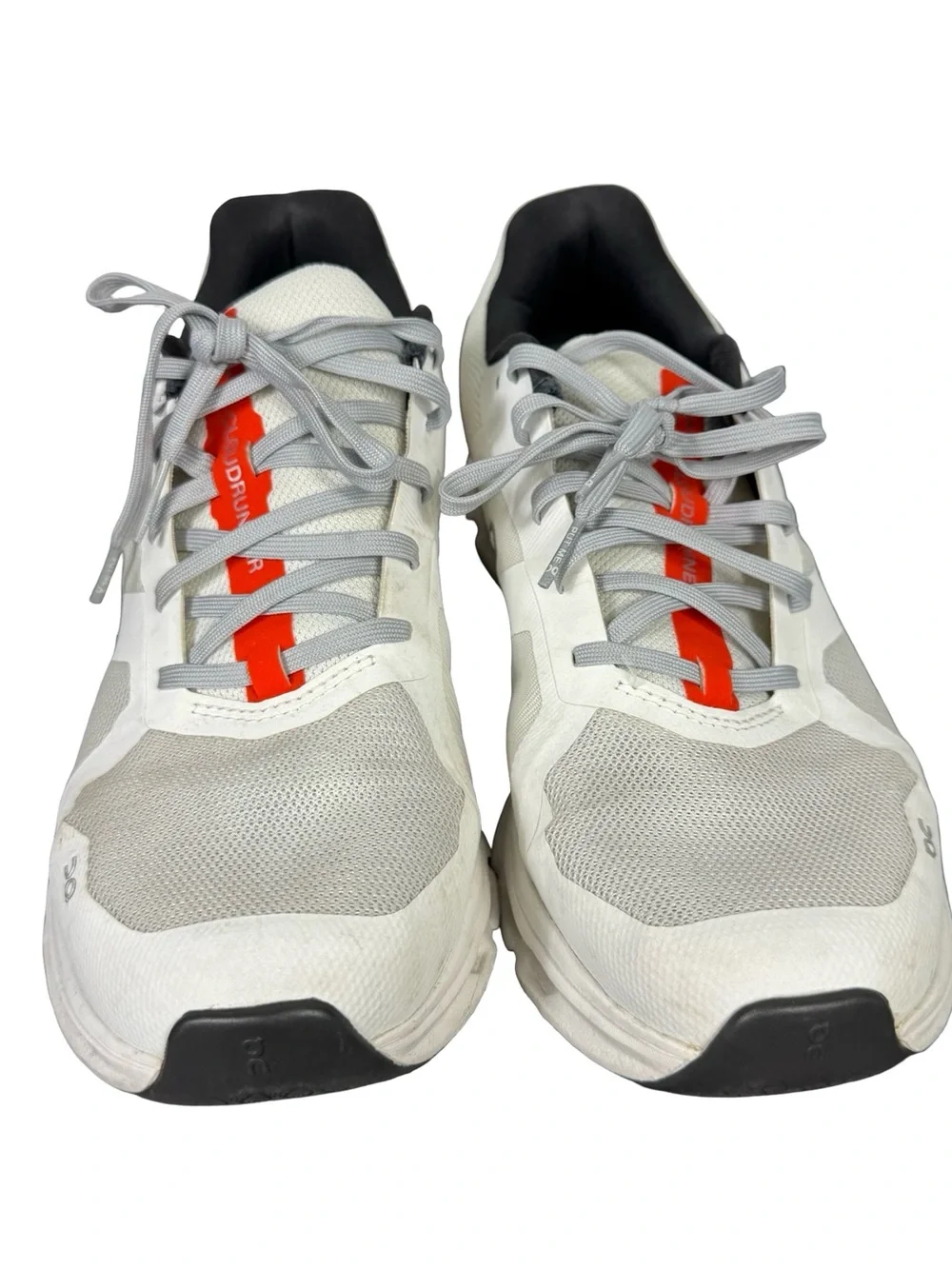 On Cloud Cloudrunner 2 Running Shoes White Undyed Flame Orange Women 8.5